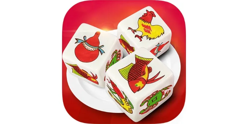Hình ảnh các mặt xúc xắc của game Bầu Cua