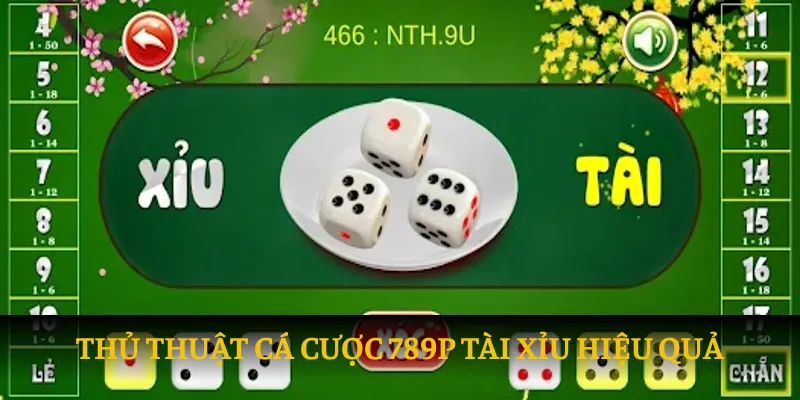 Thủ thuật cá cược 789P tài xỉu hiệu quả
