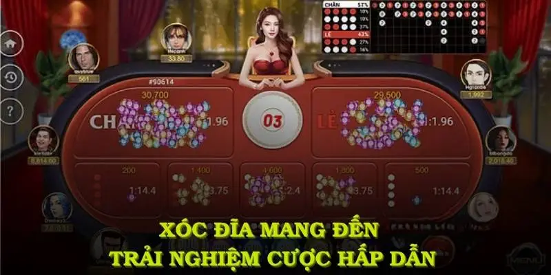 Xóc đĩa mang đến trải nghiệm cược hấp dẫn và tỷ lệ thắng lý tưởng